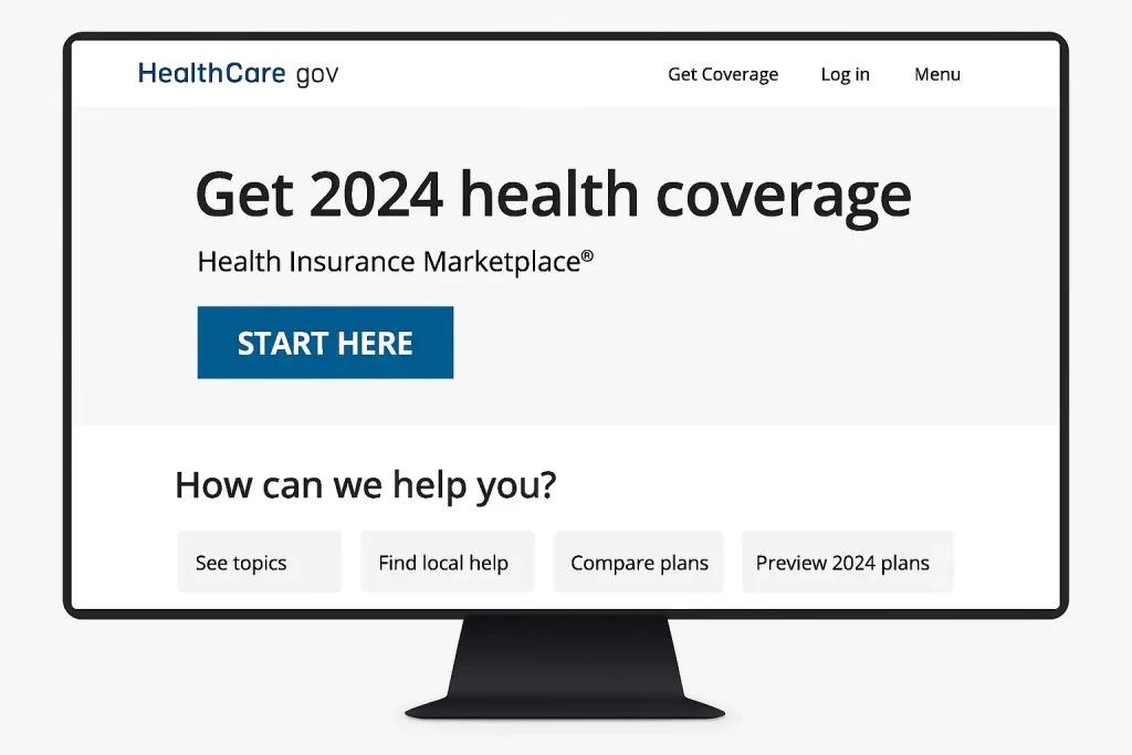 applying for health insurance in the us online from home