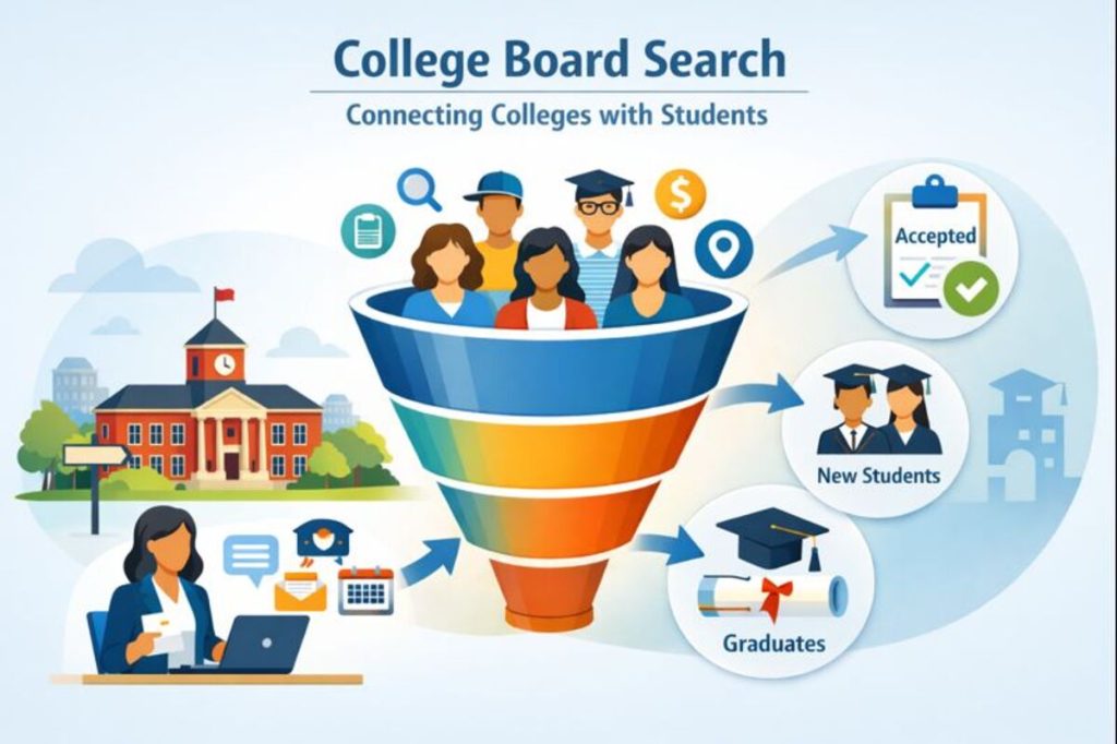 Higher education recruitment platform connecting colleges to prospective students
